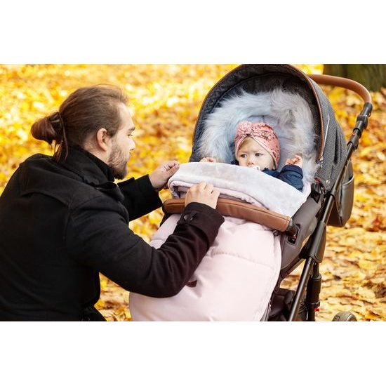 Sensillo Zimní fusak do kočárku Indiana grafitový