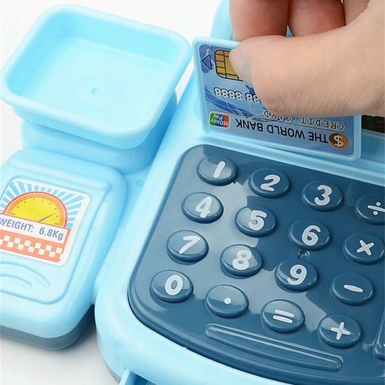 Doris dětská elektronická pokladna Blue Cashier