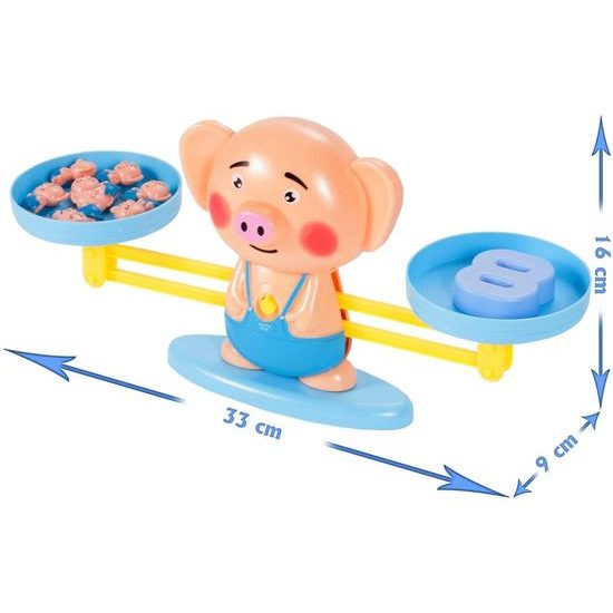Naučná váha pro děti s prasátkem Balance Pig