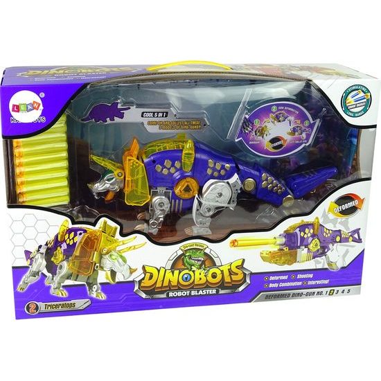 Dinosauří pistole 2v1 modrá