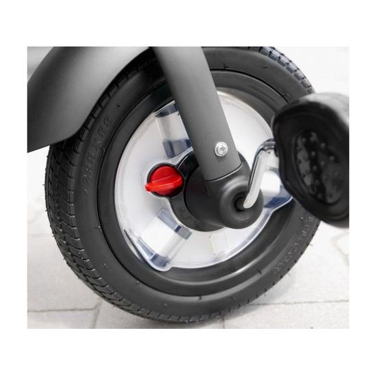 Majlo Toys dětská tříkolka Discovery 380 nafukovacími koly zelená