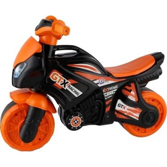 Odrážedlo motorka oranžovo-černá