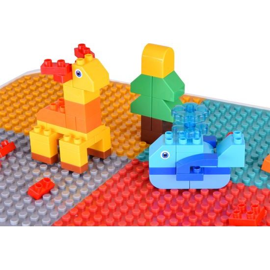 Nastavitelný stůl 3v1 oboustranná deska a podložka pro stavebnice