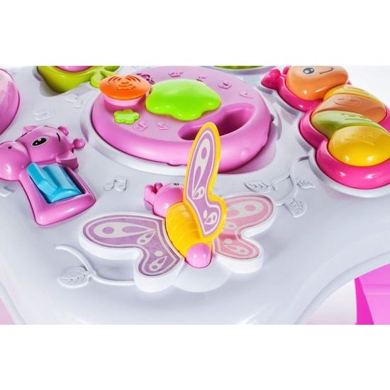 Edukační stoleček se světly a zvuky Baby Table 2v1 růžový