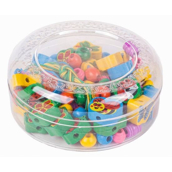 Sada dřevěných korálků Marine Beads 80 kusů