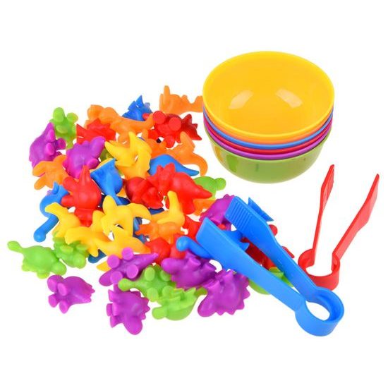 Dětská ukládačka Veselí dinosauři 48 kusů