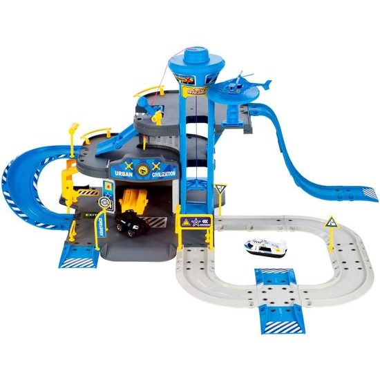 Policejní centrum s dráhou, autíčky a helikoptérou Police Station