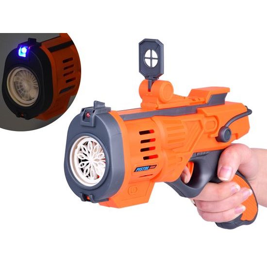 Bublifuk pistole na akumulátor Bubble Gun - oranžová
