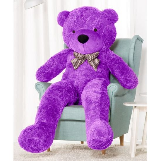 Plyšový medvěd Kvído 190 cm XXL fialový