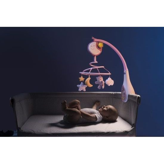 Chicco Kolotoč nad postýlku Next 2 Dreams růžový