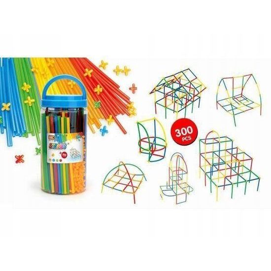 Kreativní stavebnice ze slámek Straws Blocks 300 dílků