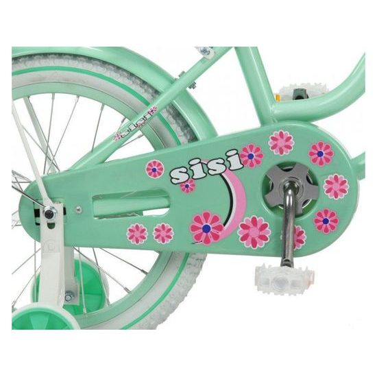 Mexller dětské kolo SISI 16" s vodící tyčí mintová 2022