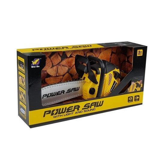 Dětská motorová pila Chain Saw žlutá