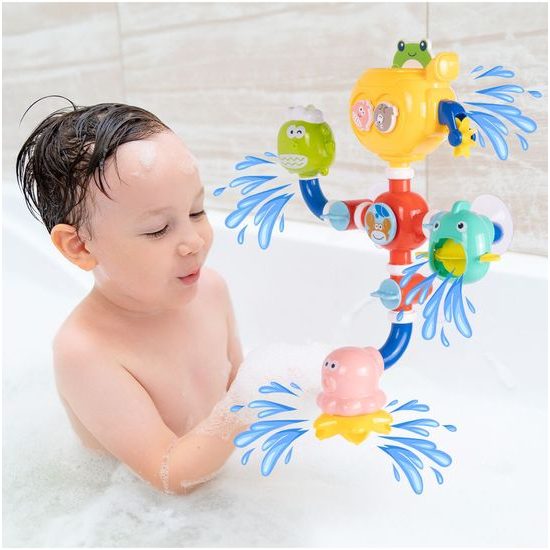 Haunger hračka do vany se zvířátky a kolovrátkem pro děti Water Tubs