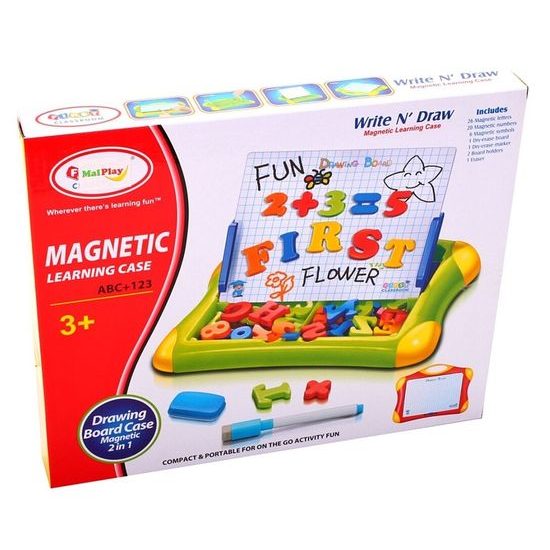 Magnetická tabulka s písmeny a číslicemi First Classroom