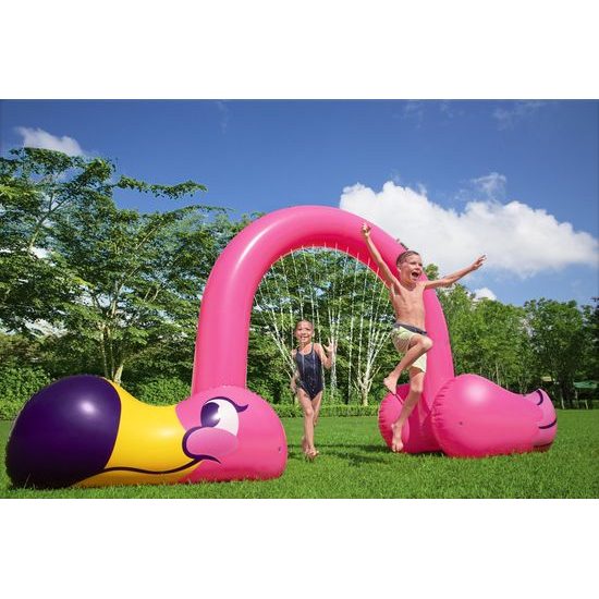 Nafukovací branka s rozprašovači, Plameňák