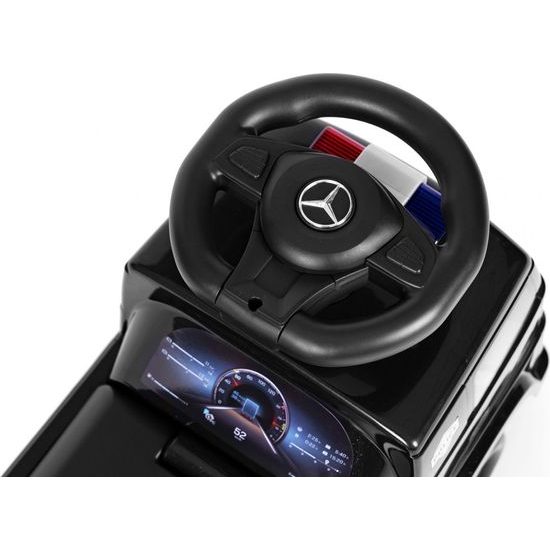 Dětské mini odrážedlo se zvuky Mercedes Actros - černé