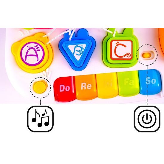 Interaktivní chodítko 5v1 s hracím stolečkem Music Stroller