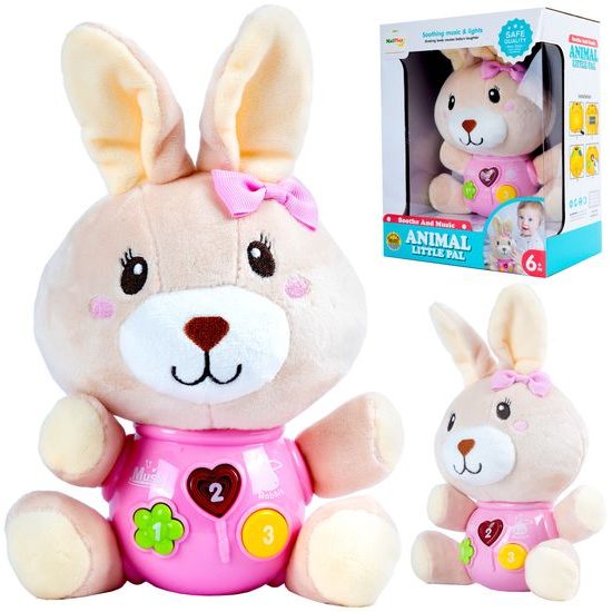 Interaktivní plyšový králíček na baterie Magic Rabbit