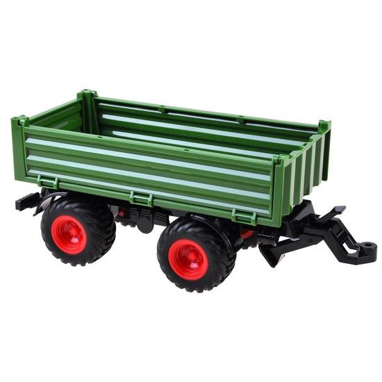 Traktor na dálkové ovládání se zelenou vlečkou Farm Machine 1:24