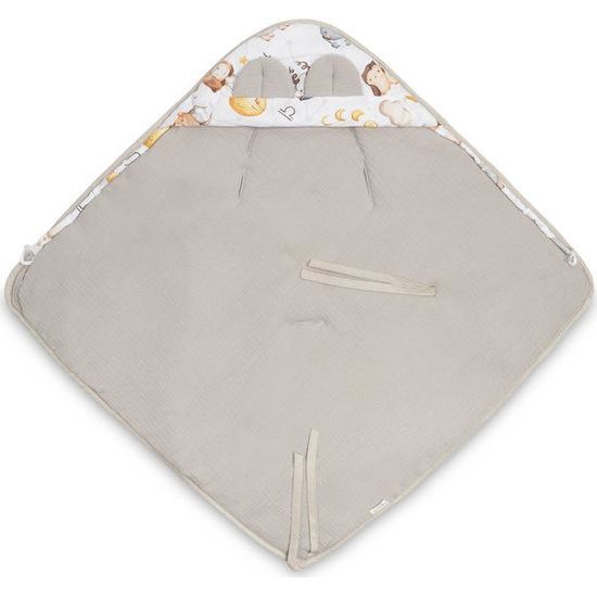 Dětská zavinovačka do autosedačky Zvěrokruh, šedá