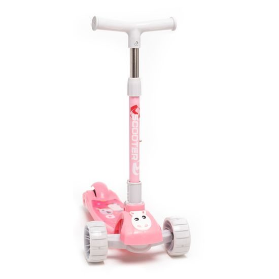 Majlo Toys dětská koloběžka Pink Horse se svítícími koly růžová