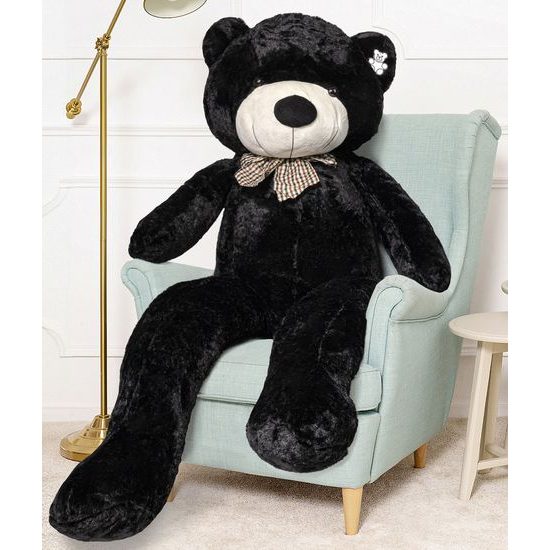 Plyšový medvěd Kvído 190 cm XXL černý