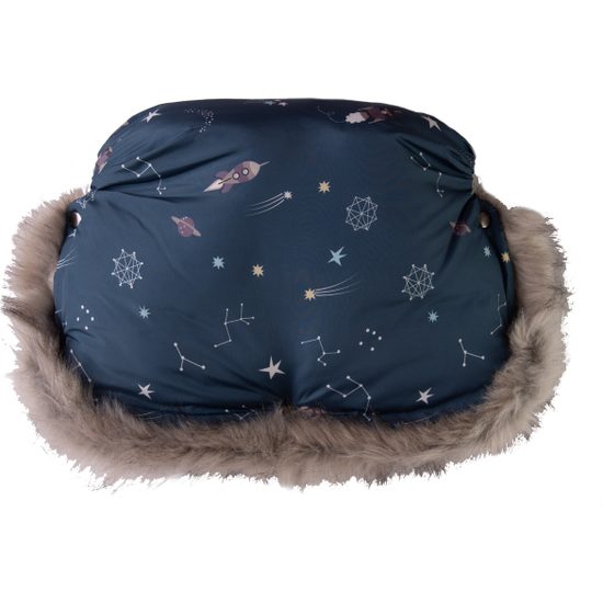 Zimní fusak BabyMatex Venus modrý + rukávník