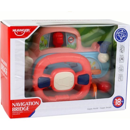 Haunger interaktivní volant se světly a zvuky Navigation Bridge oranžový