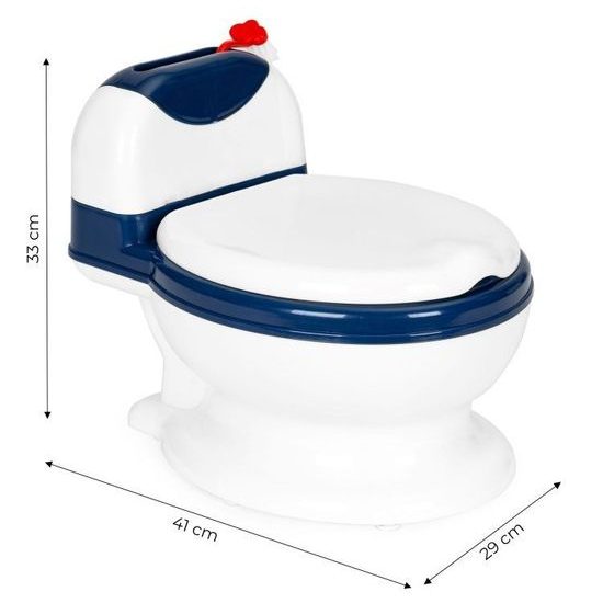 Ecotoys dětský nočník modro-bílý