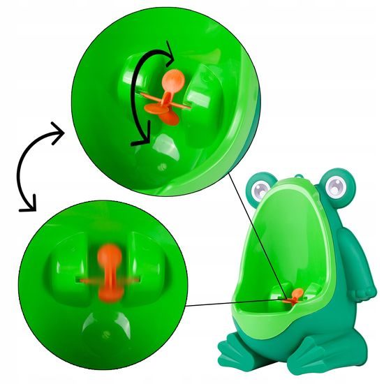 Dětský pisoár Žabka zelená