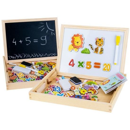 Majlo Toys dřevěná magnetická tabulka Puzzle Board