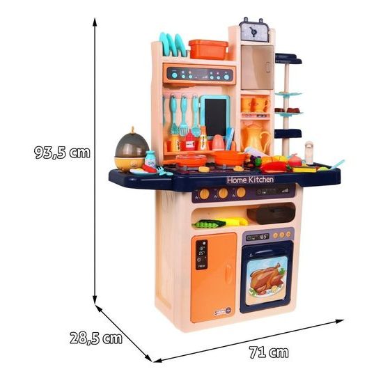 Doris dětská kuchyňka XXL se zvuky a tekoucí vodou-modrá