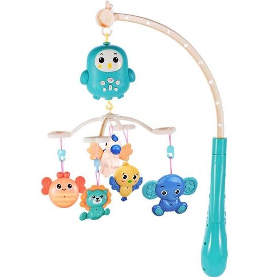 Kolotoč nad postýlku s melodiemi a dálkovým ovládáním Tučnáček