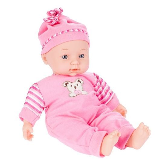 Mluvící panenka s oblečením Baby May 34 cm