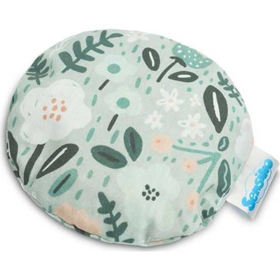 Termo polštářek s třešňovými peckami - zelené květy