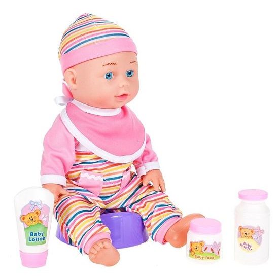 Dětská panenka s příslušenstvím Emilka 30 cm