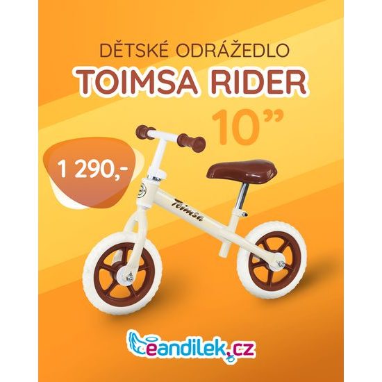 Dětské odrážedlo Toimsa Rider růžové 10"
