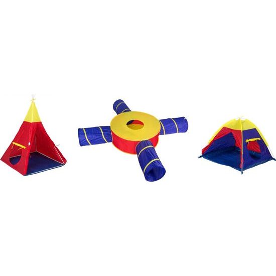 Ecotoys dětský stan 7v1 se 4 tunely