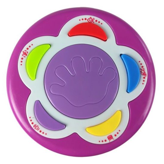 Haunger interaktivní bubínek se zvuky Music Drum růžový