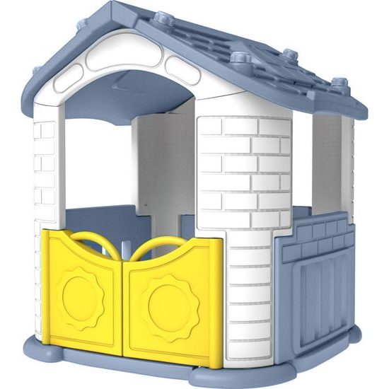 Zahradní domek pro děti se skluzavkou 3v1 modrá