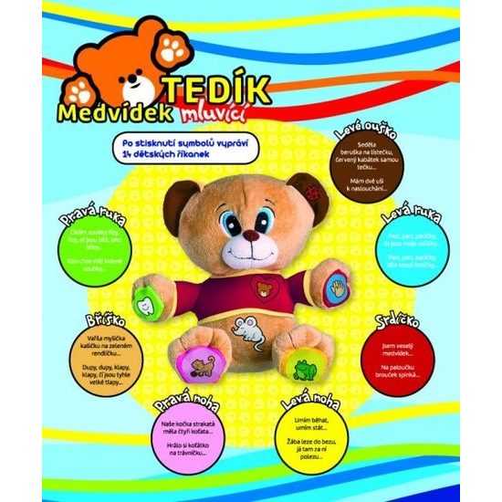 Medvěd Tedík česky mluvící - na baterie