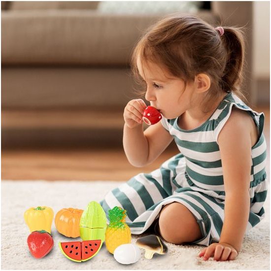 Sada zeleniny a ovoce na krájení s příslušenstvím Cut Qiele