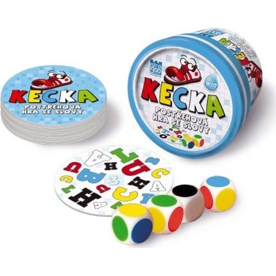 Kecka společenská hra v plechové krabičce 8ks v boxu STRAGOO