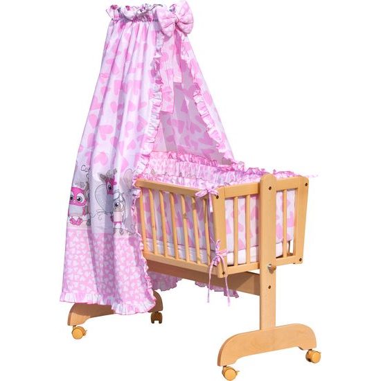Nebesa nad košík pro miminko a kolébky - Scarlett Kulíšek - růžová