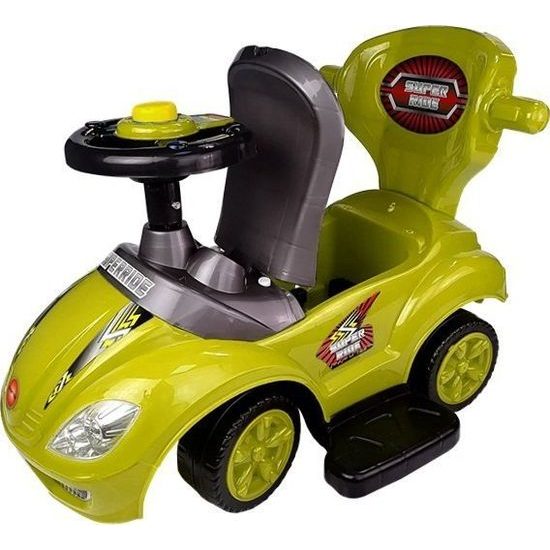 Odrážedlo s posunovačem 3V1 žlutozelené