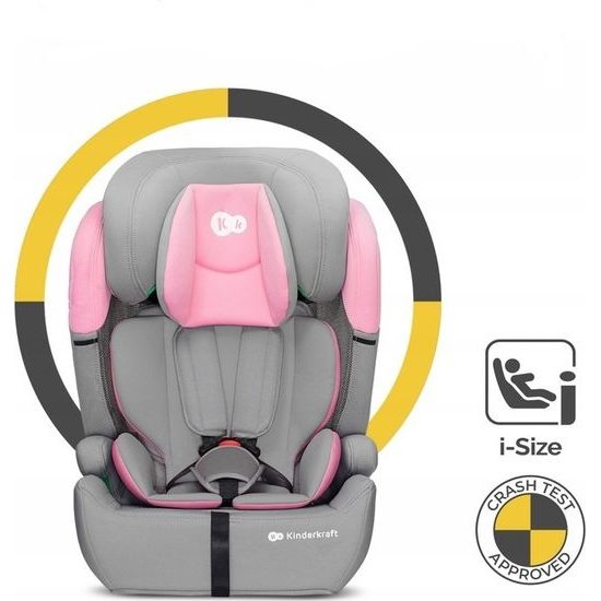 Autosedačka Kinderkraft Comfort Up 2023 i-Size 9-36 kg růžová