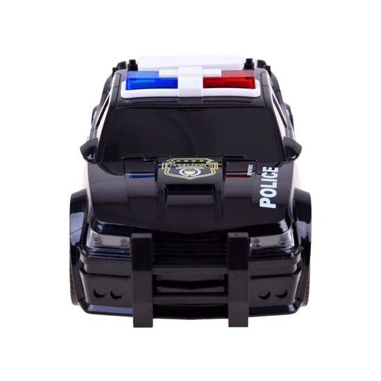 Policejní auto na setrvačník se světly a zvuky City Service 1:20 černé