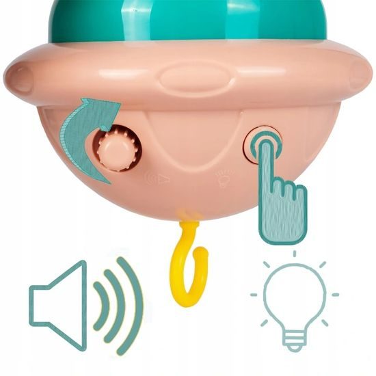 Kolotoč nad postieľku so zvieratkami a projektorom Bed Bell