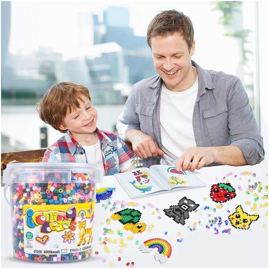 Náhradné korálky na žehlenie Iron Beads 8000 kusov priemer 0,5 cm